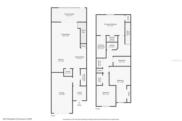 $2,050 | 8619 Falling Blue Place, Riverview, FL 33578