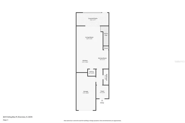 $2,050 | 8619 Falling Blue Place, Riverview, FL 33578