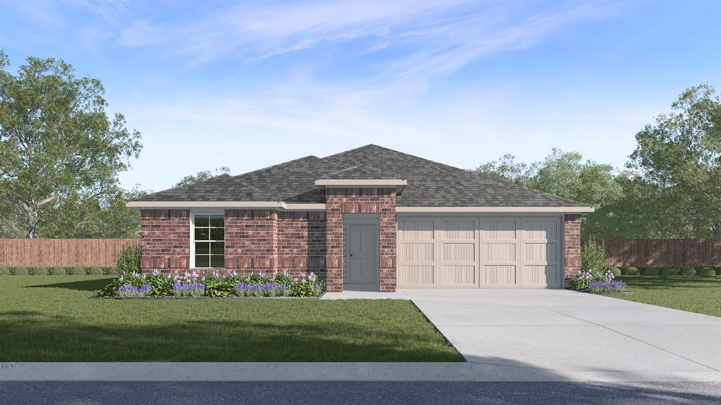 1434 Bent Spur Drive Denton, TX 76207 - Photo 1 of 1 Ranch-style house with concrete driveway, a garage, fence, and a front lawn