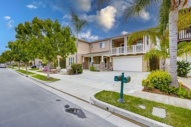 a front view of a house with entertaining space