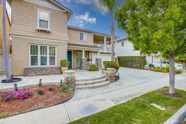 a view of a house with sitting area