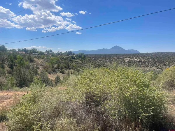 a view of a lake with a mountain