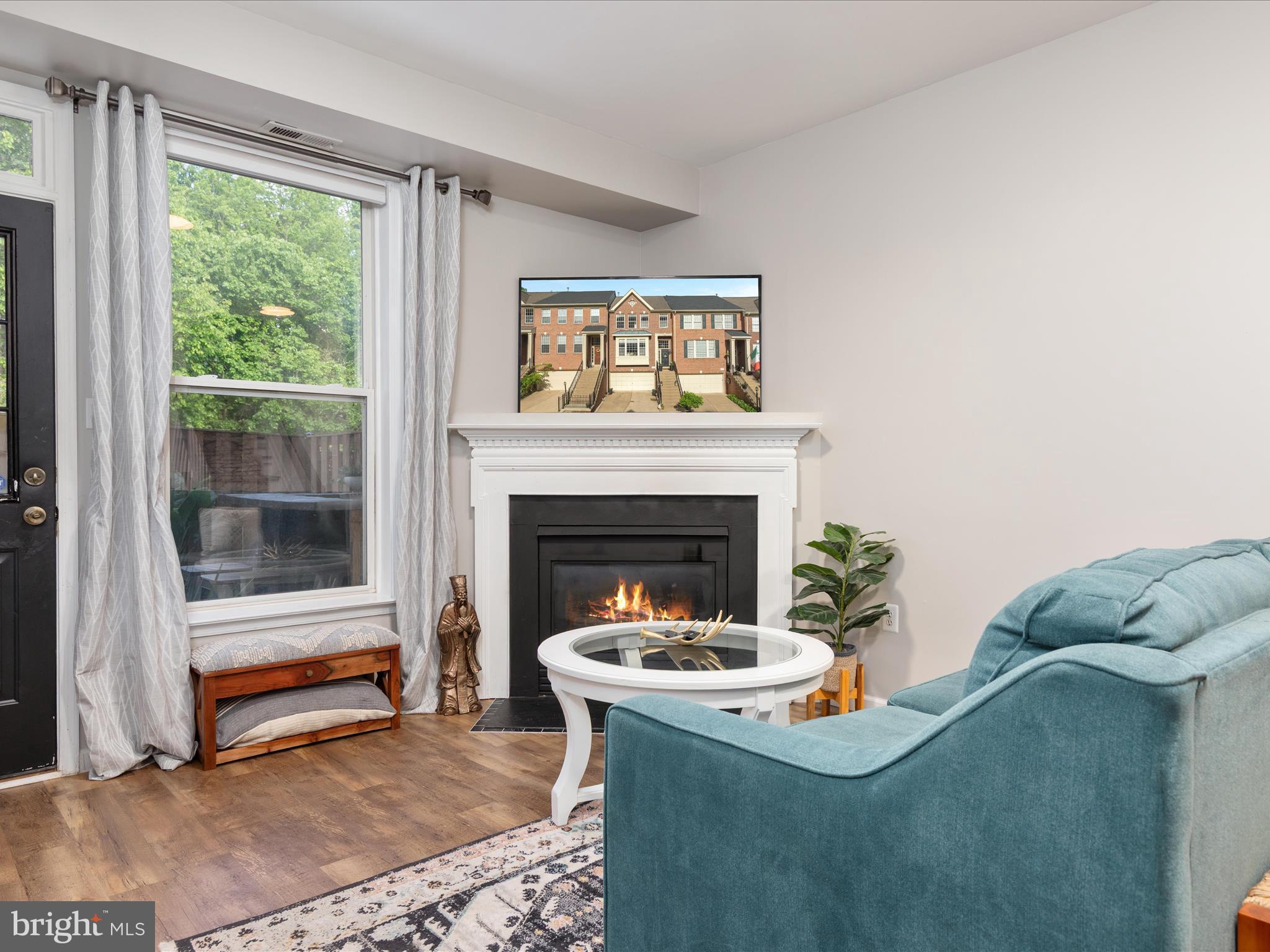 20636 Muddy Harbor Square Sterling, VA 20165 - Photo 21 of 41 a living room with furniture and a fireplace