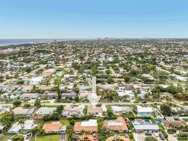 an aerial view of a city
