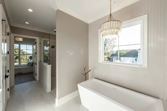 a view of empty room with windows