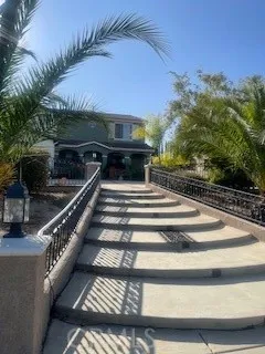 a view of a terrace with sitting area