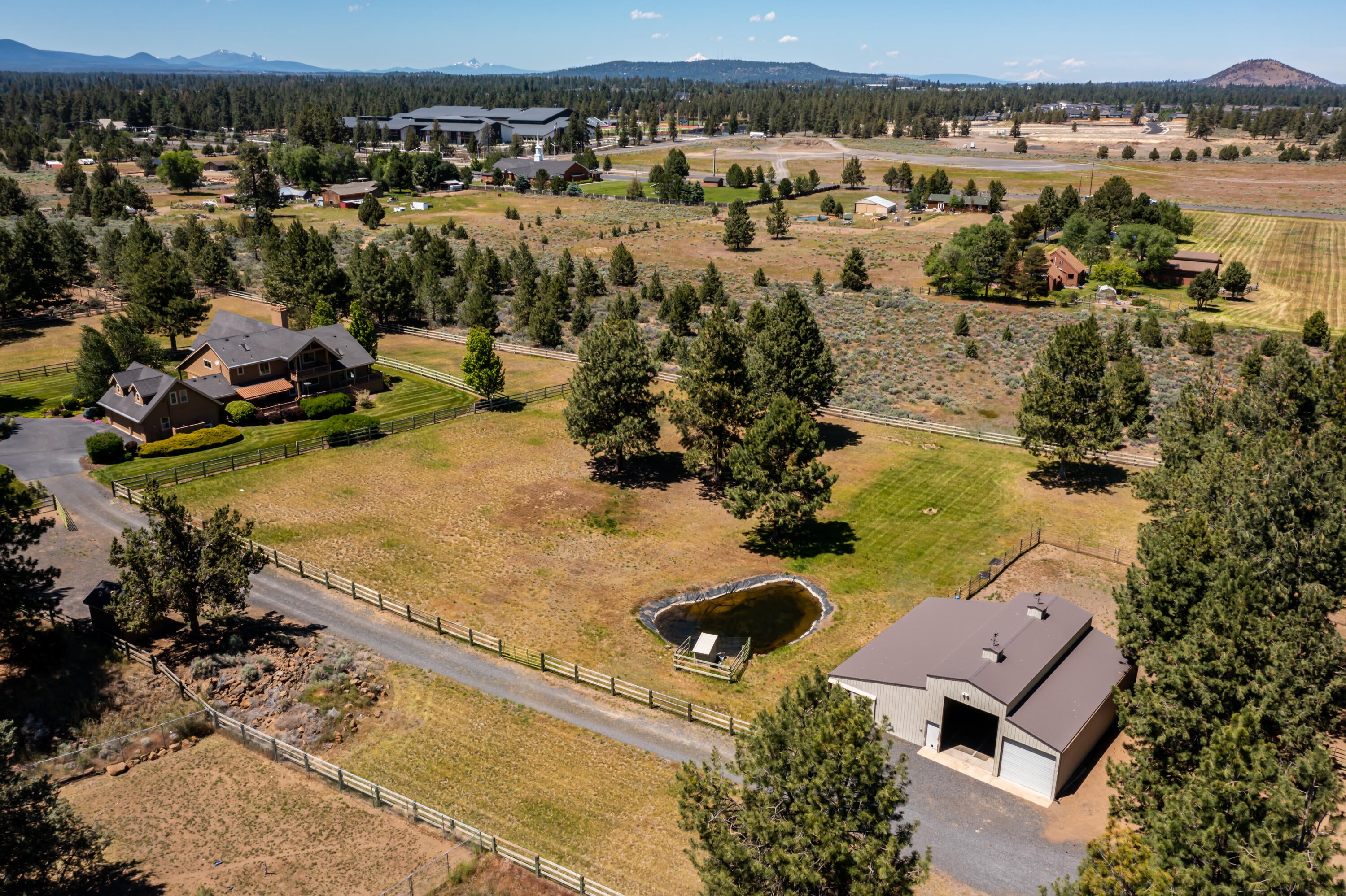 60696 Tekampe Road Bend, OR 97702 - Photo 5 of 61 Aerial view of barn