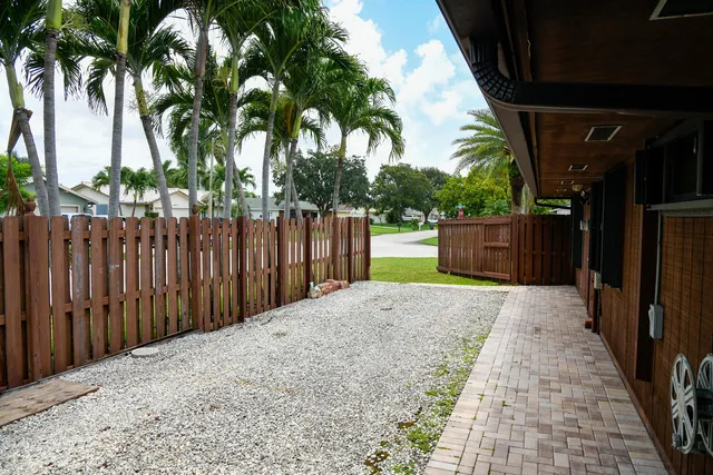 a house view with a garden space