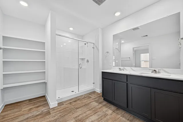 a view of an empty room