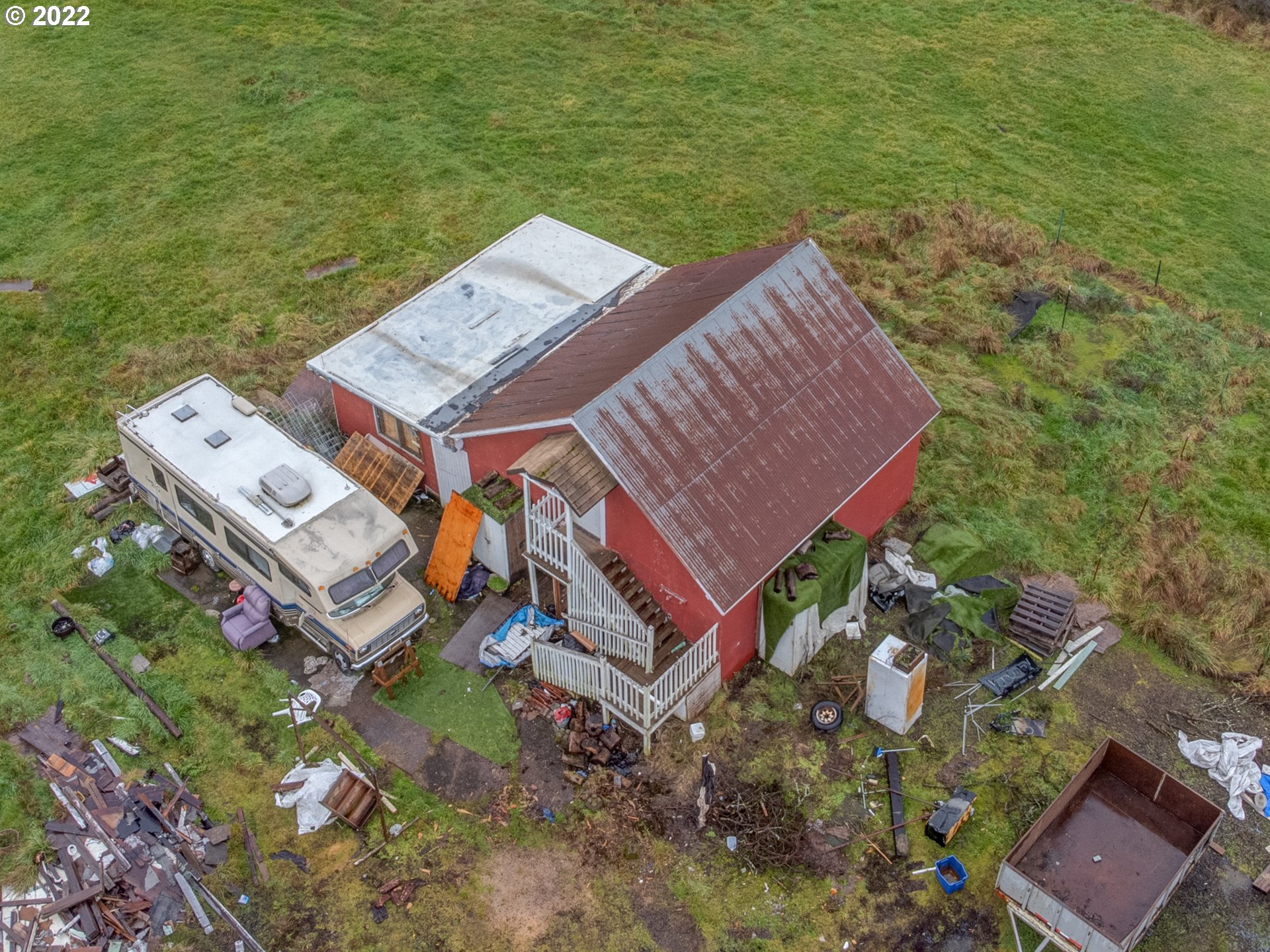 34014 West Peebles Road Eugene, OR 97405 - Photo 1 of 19 an aerial view of a house with a ocean view