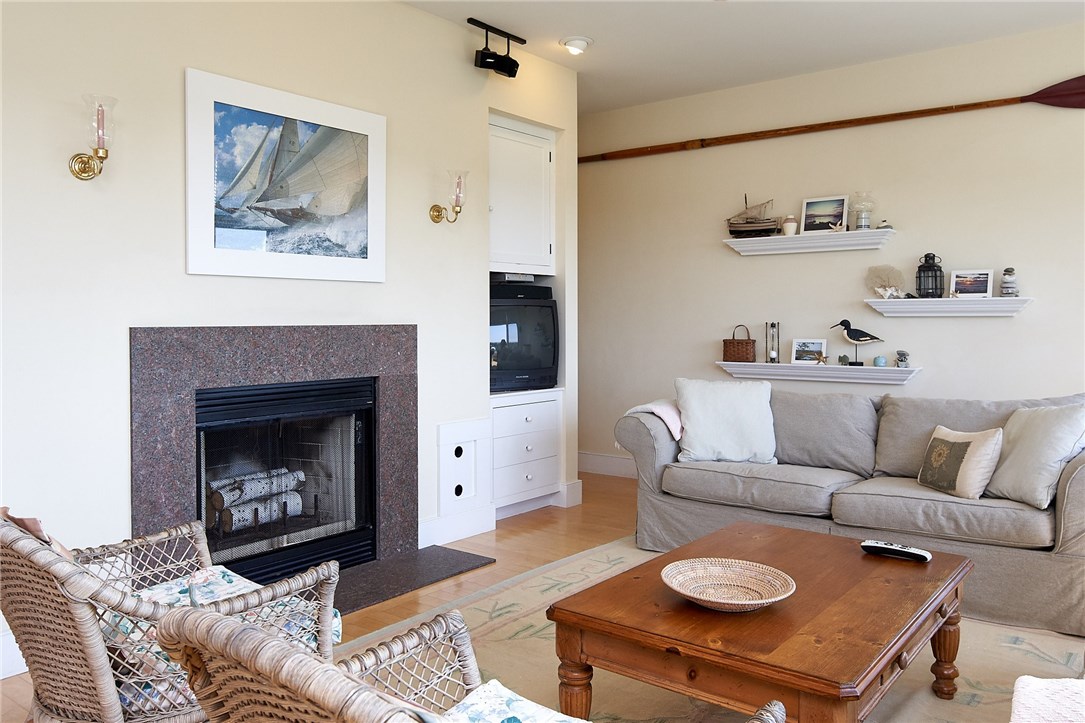 1312 Cooneymus Road Block Island, RI 02807 - Photo 6 of 24 Living Room with fireplace