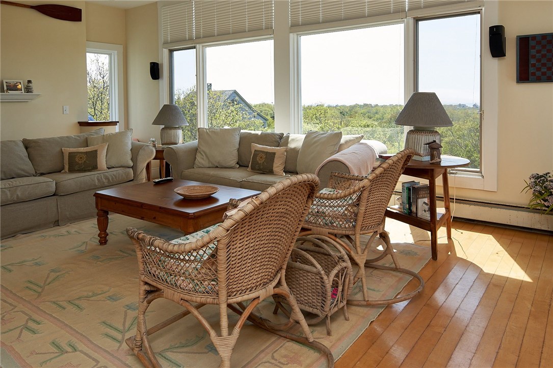 1312 Cooneymus Road Block Island, RI 02807 - Photo 9 of 24 Living room with windows to views
