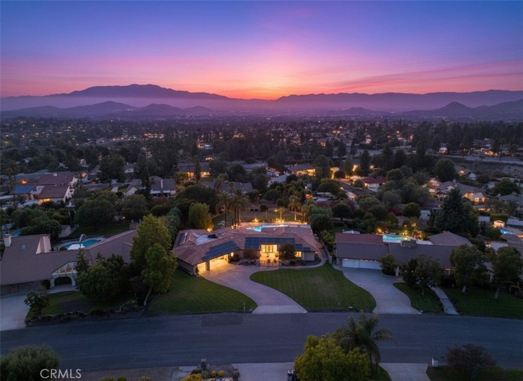 1249 Coronet Drive Riverside, CA 92506 - Photo 47 of 57 an aerial view of residential houses with outdoor space