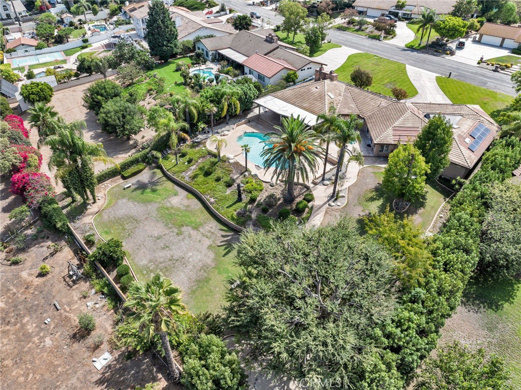 1249 Coronet Drive Riverside, CA 92506 - Photo 50 of 57 an aerial view of residential houses with outdoor space