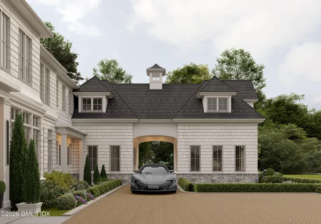 a front view of a house with yard