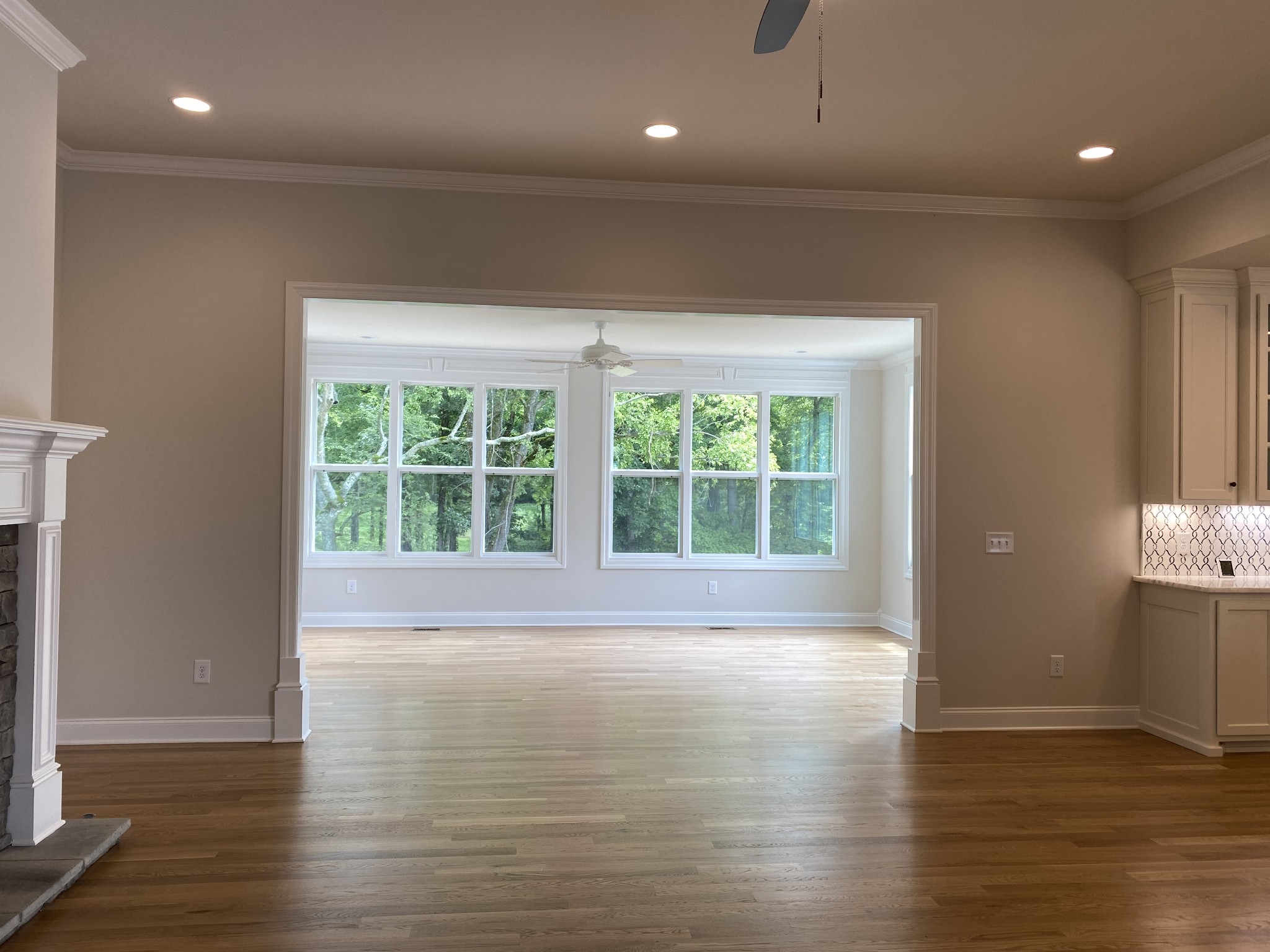 1074 Hideaway Road Columbia, TN 38401 - Photo 6 of 10 a view of empty room with wooden floor and fan