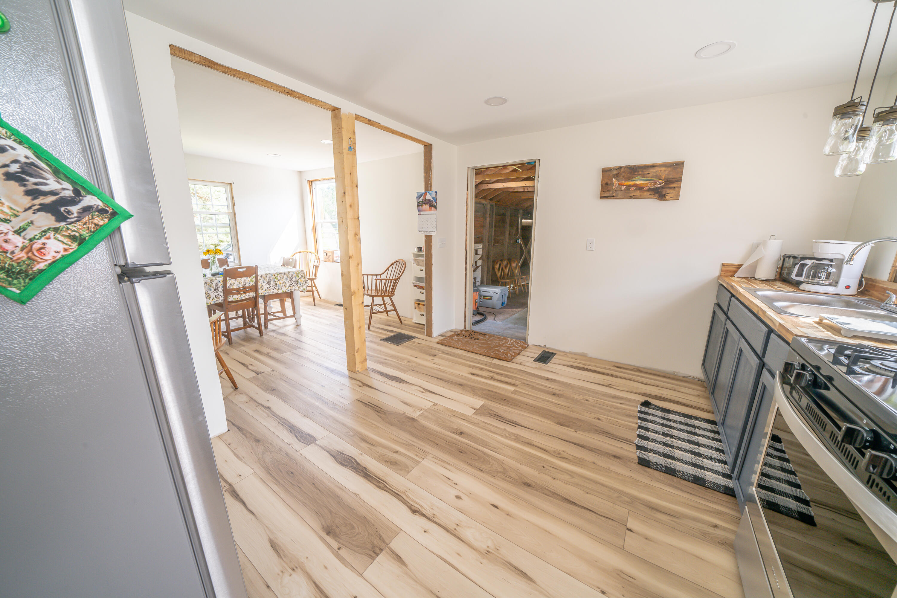 433 Bagley Hill Road Troy, ME 04987 - Photo 8 of 41 Kitchen to Dining