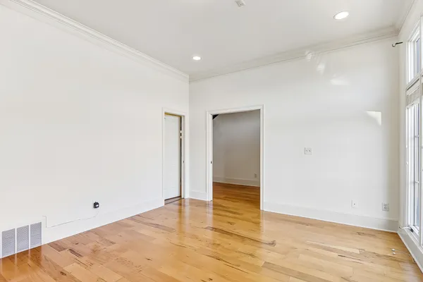 a view of an empty room