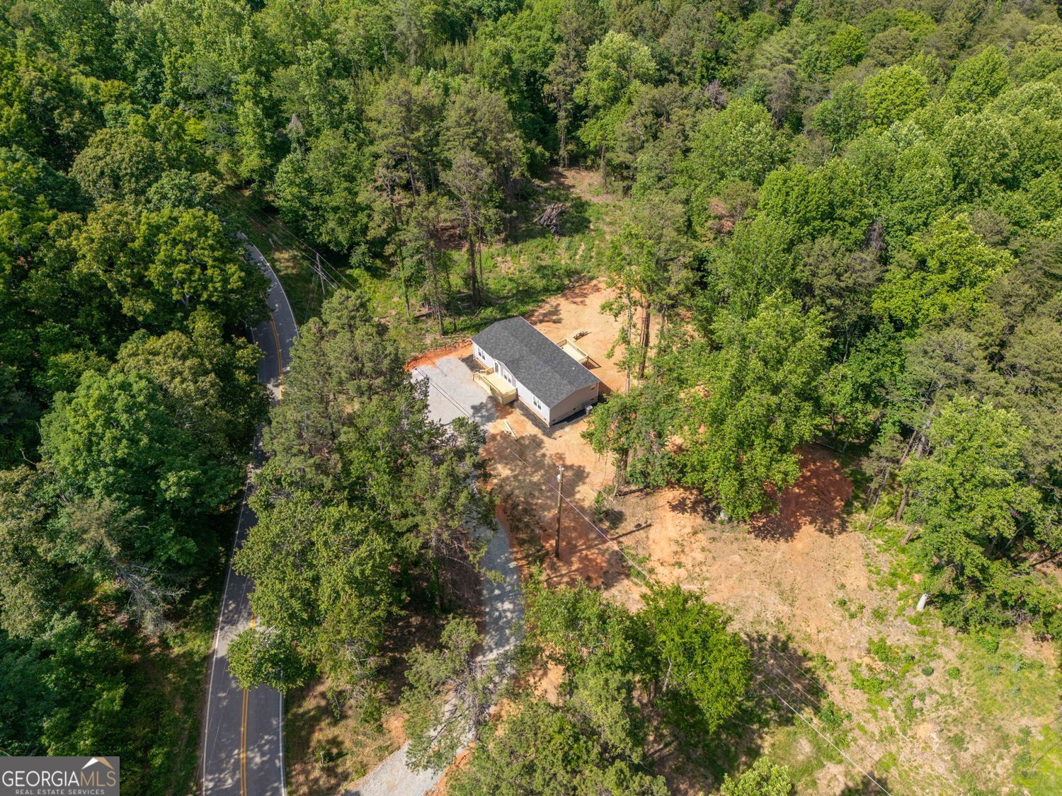 734 Hollywood Church Road Clarkesville, GA 30523 - Photo 5 of 49 an aerial view of residential house with space and trees all around