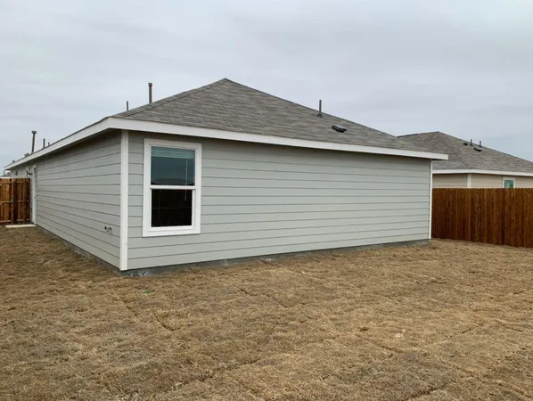 a backyard of a house