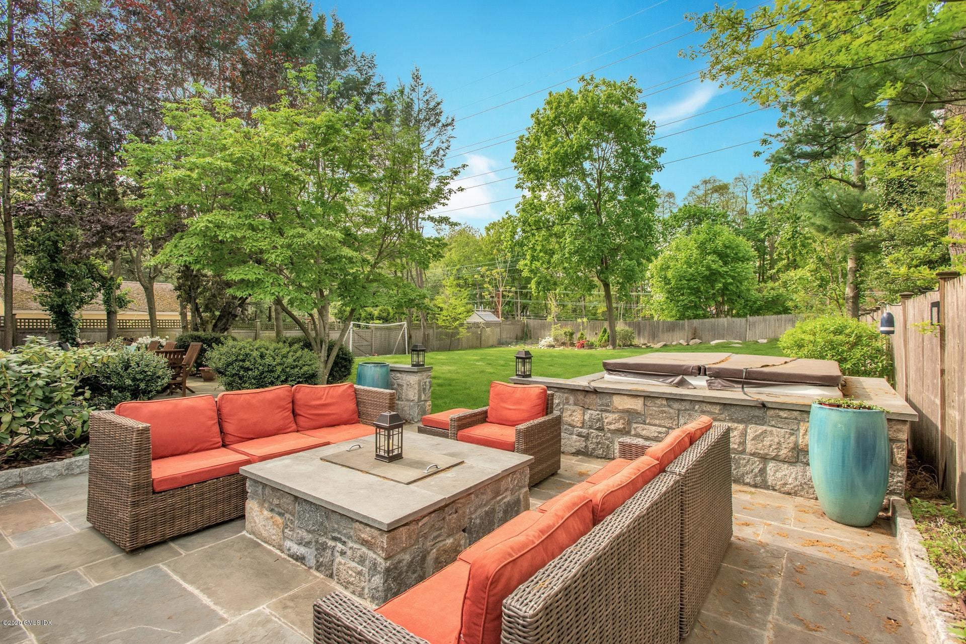 67 Summit Road Riverside, CT 06878 - Photo 31 of 33 an outdoor sitting area with furniture and garden view