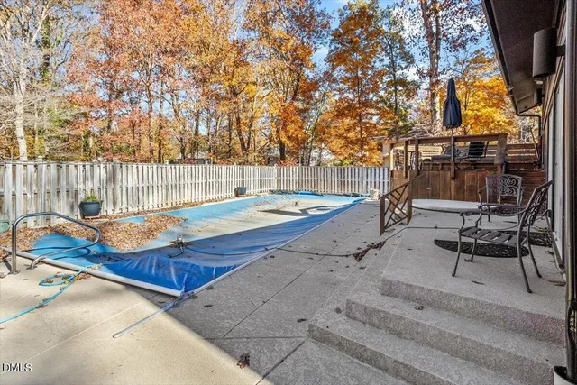 a view of outdoor space with seating