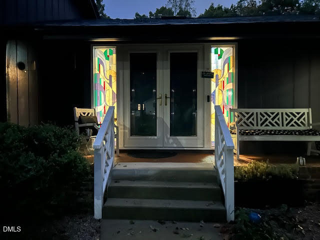 4501 Wingate Drive Raleigh, NC 27609 - Photo 33 of 36 a view of entryway with garden
