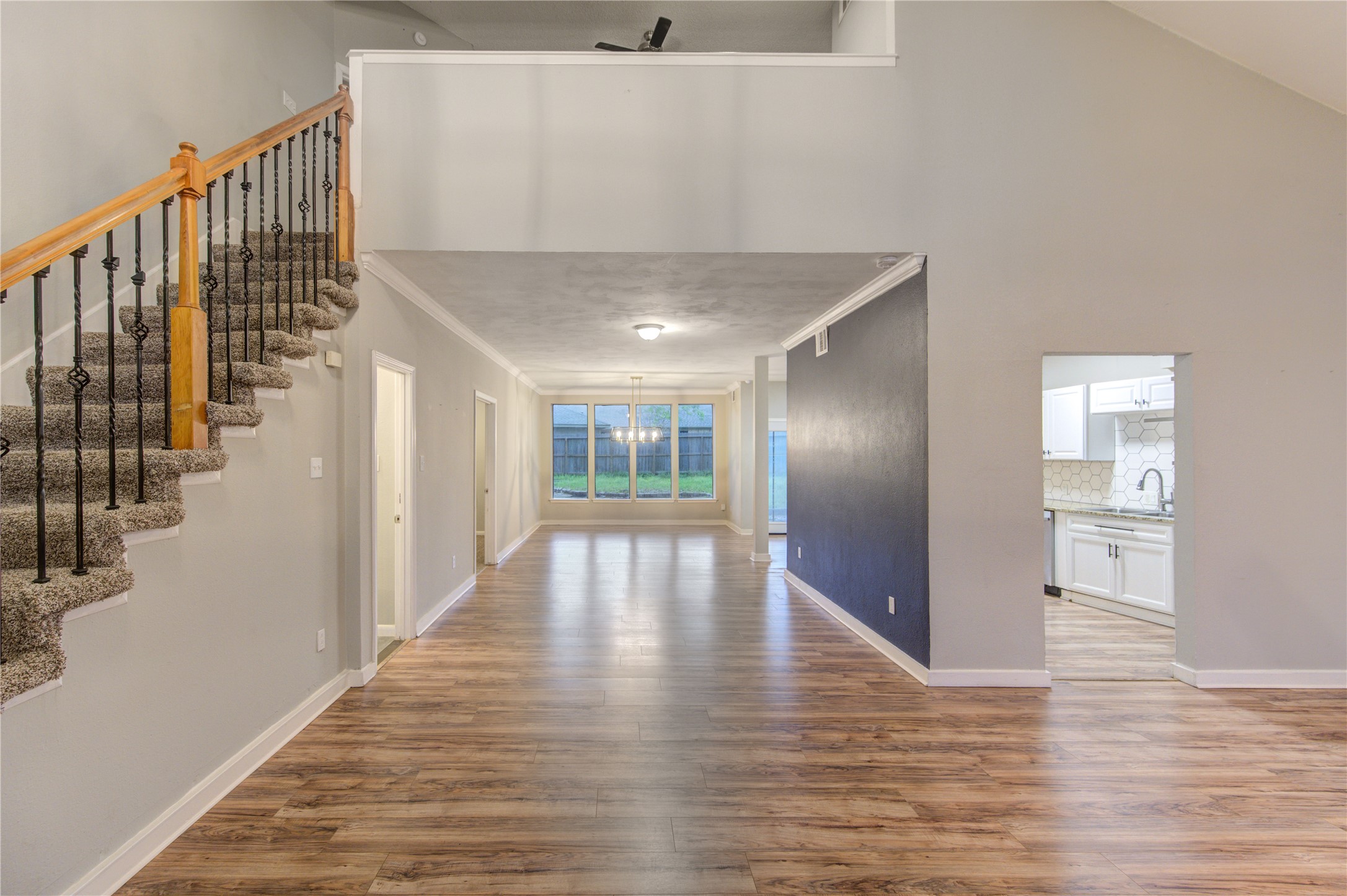 530 Enchanted Lane Spring, TX 77388 - Photo 8 of 26 a view of an entryway with wooden floor