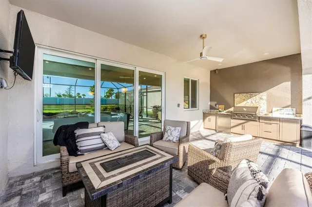 a front view of a building with street view