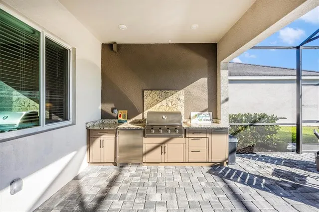 a building with car parked in front of it