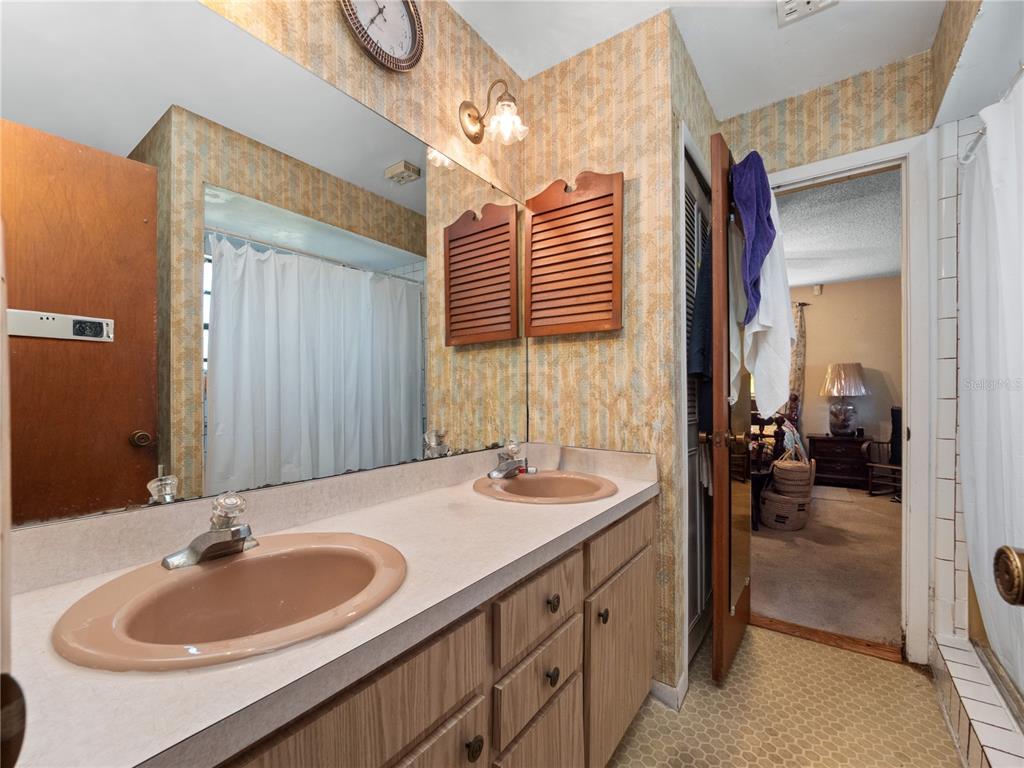 6604 Mt Plymouth Road Apopka, FL 32712 - Photo 16 of 31 a bathroom with a sink and a mirror