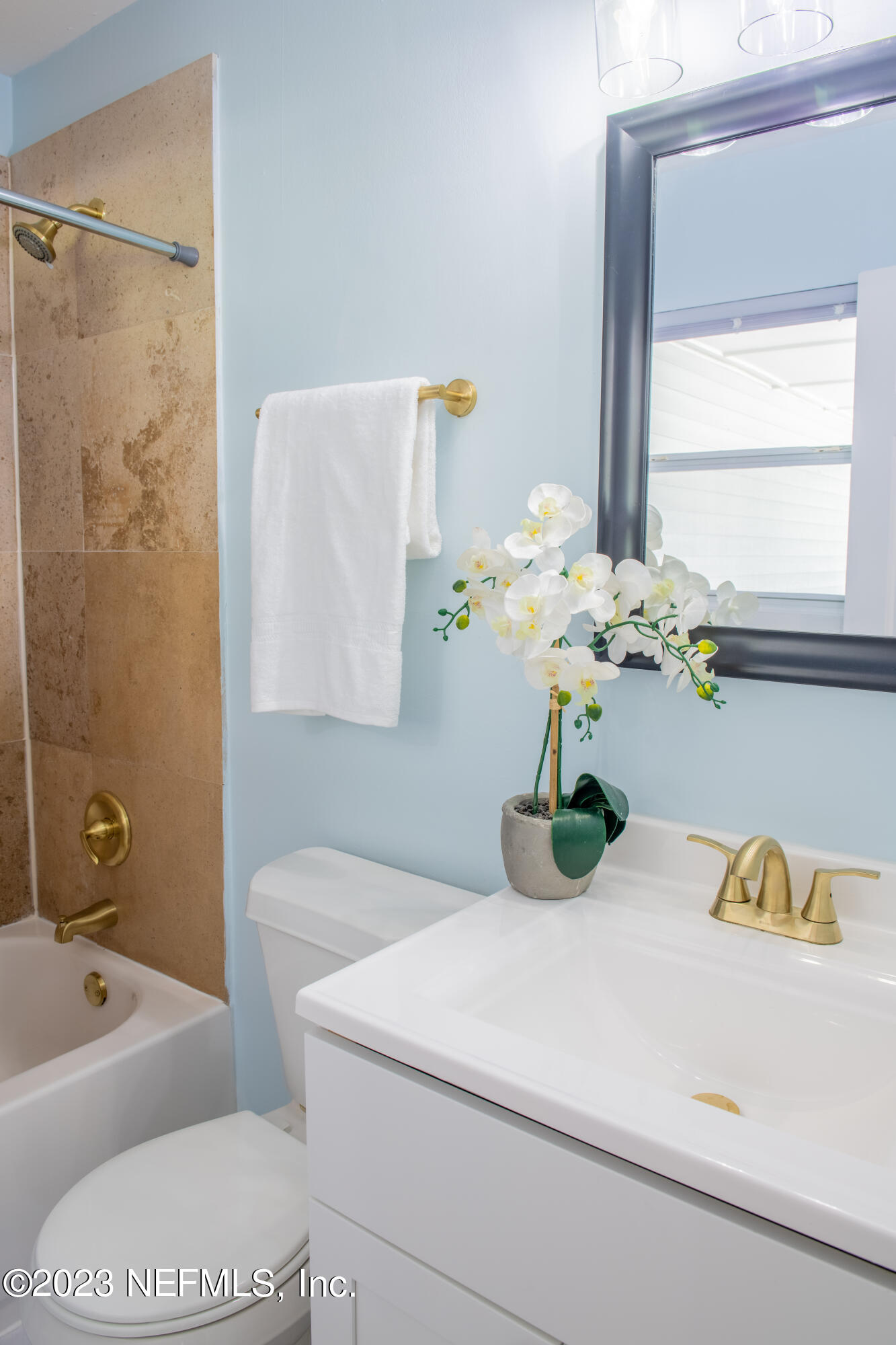 6958 Champlain Road Jacksonville, FL 32208 - Photo 17 of 34 a bathroom with a sink a toilet and a bathtub
