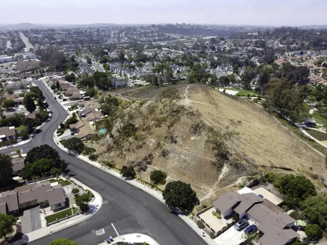 an aerial view of residential house with outdoor space