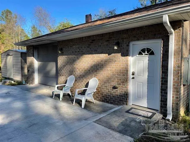 a view of outdoor space with seating area