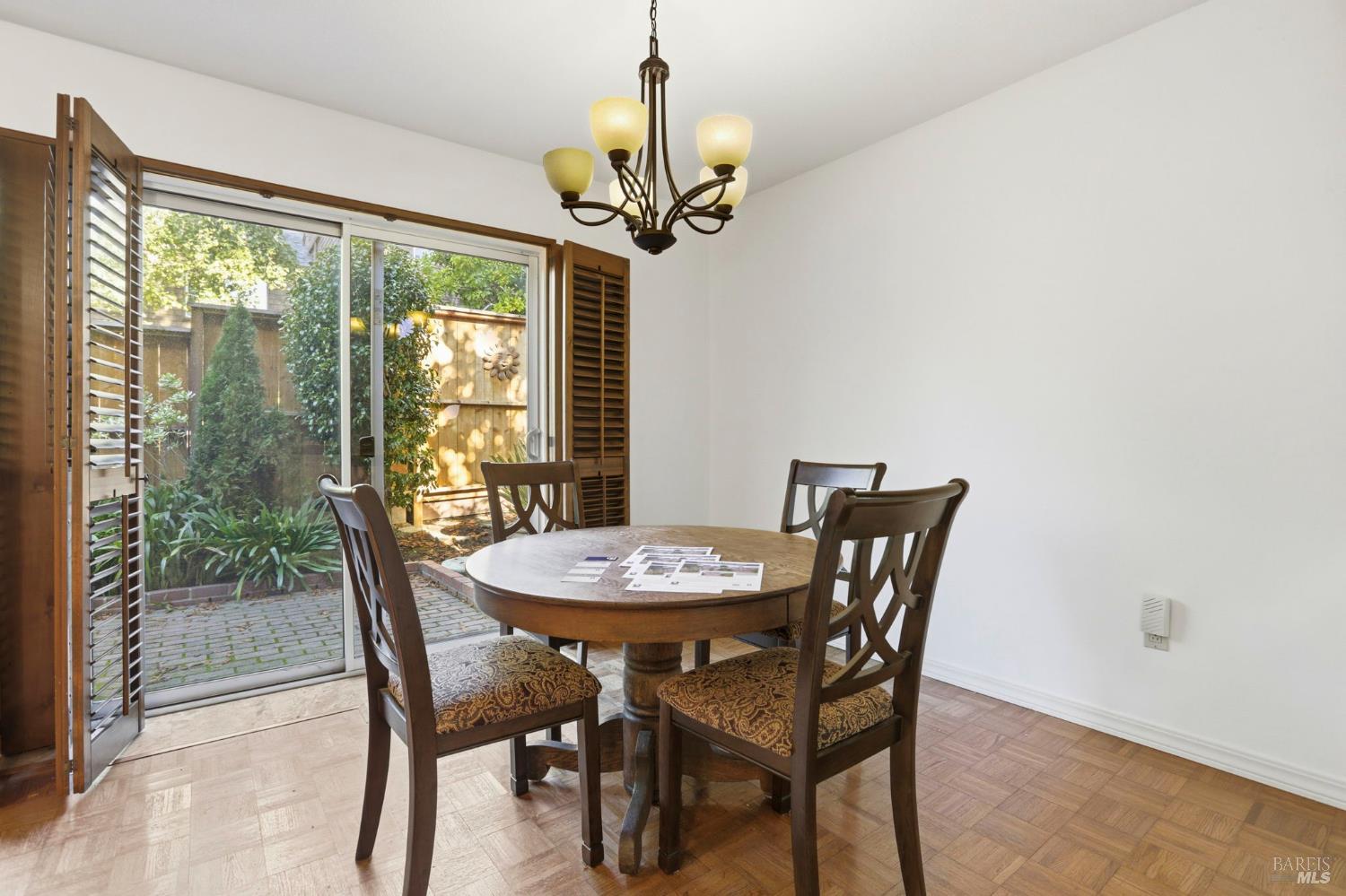 380 Sunset Way Mill Valley, CA 94941 - Photo 17 of 41 a view of a dining room with furniture window and outside view