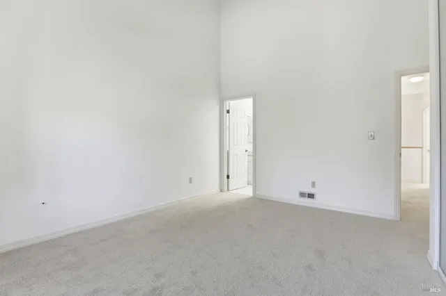 a view of an empty room