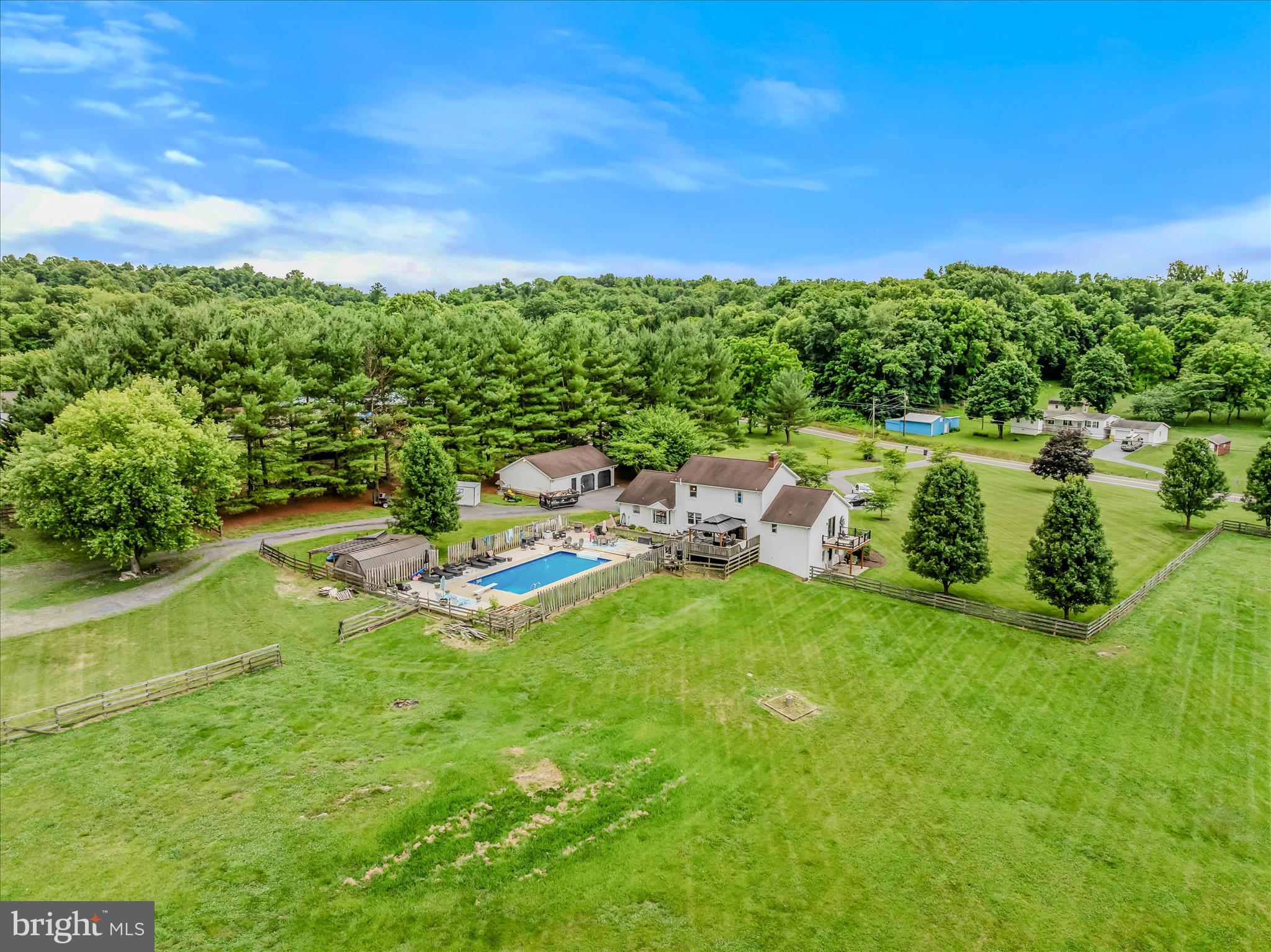 105 Grade Road Falling Waters, WV 25419 - Photo 81 of 96 Aerial Back