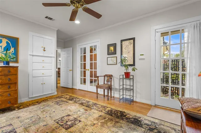 a living room with furniture and window