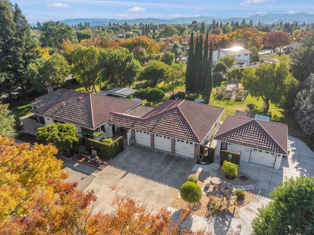 17235 Hill Road Morgan Hill, CA 95037 - Photo 1 of 44 an aerial view of a house with yard swimming pool and outdoor seating