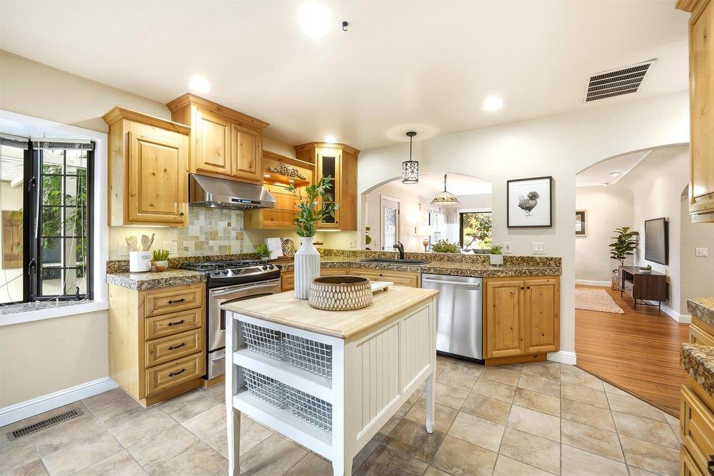 17235 Hill Road Morgan Hill, CA 95037 - Photo 8 of 44 a kitchen with a stove oven and sink