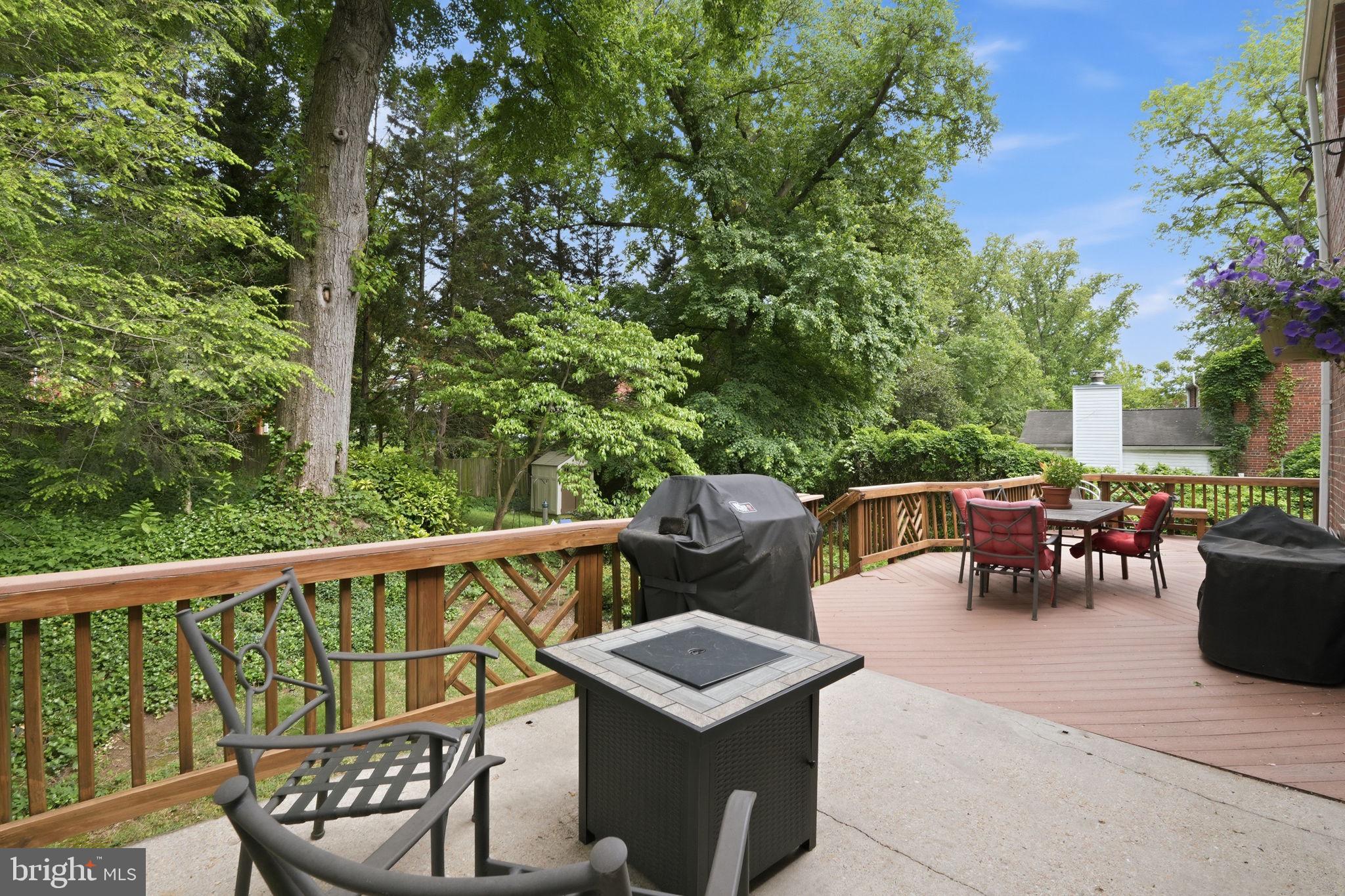 9601 Bruce Drive Silver Spring, MD 20901 - Photo 16 of 29 Serene backyard retreat with deck.