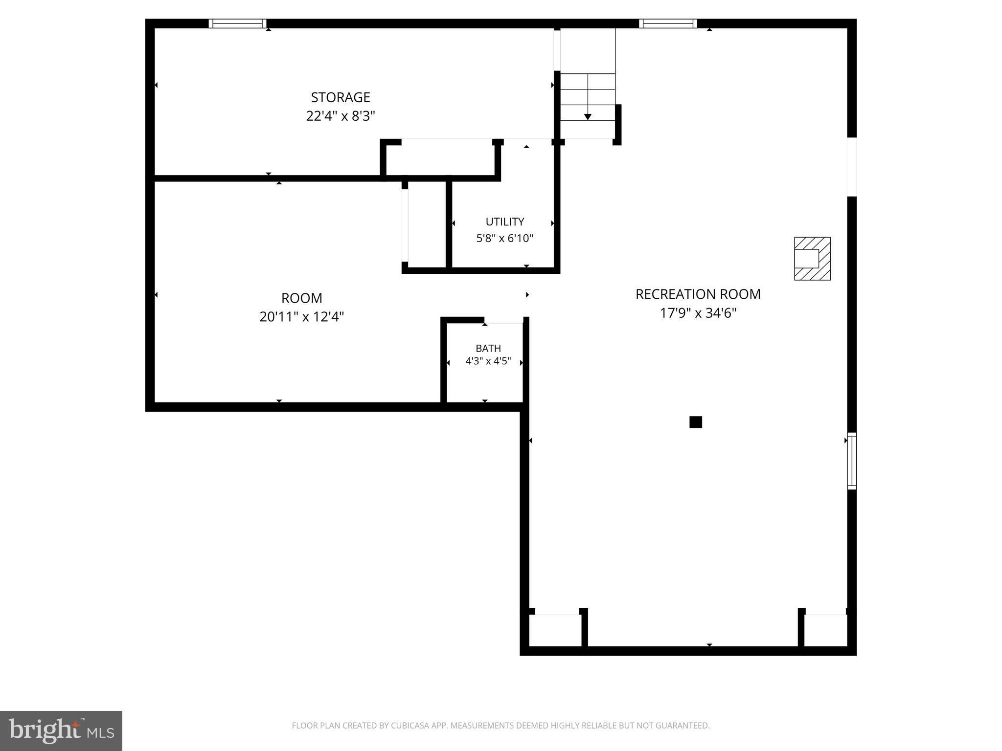 426 Gilmor Road Joppa, MD 21085 - Photo 42 of 42 Lower level floor plan