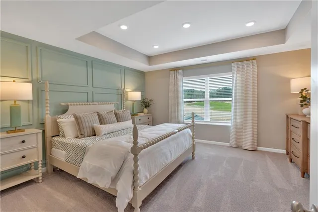 a bed room with a bed and a television