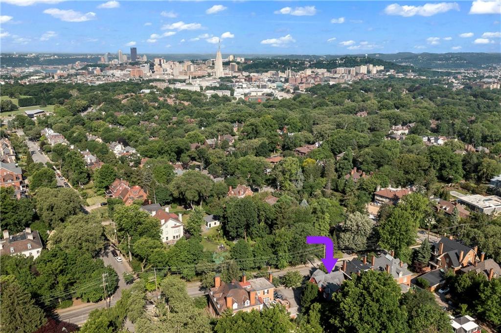 1521 Wightman Street Pittsburgh, PA 15217 - Photo 37 of 40 an aerial view of residential houses with outdoor space and trees