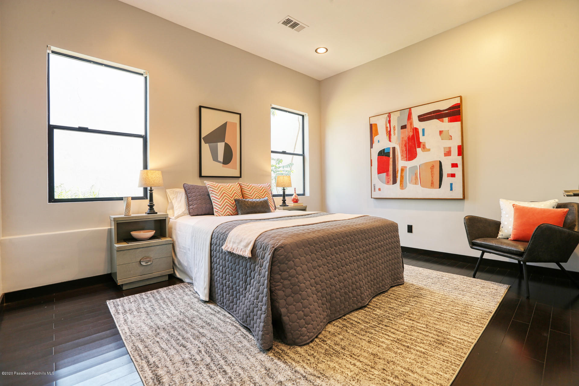 2315 Holgate Square Los Angeles, CA 90031 - Photo 35 of 56 a bedroom with a bed and wooden floor