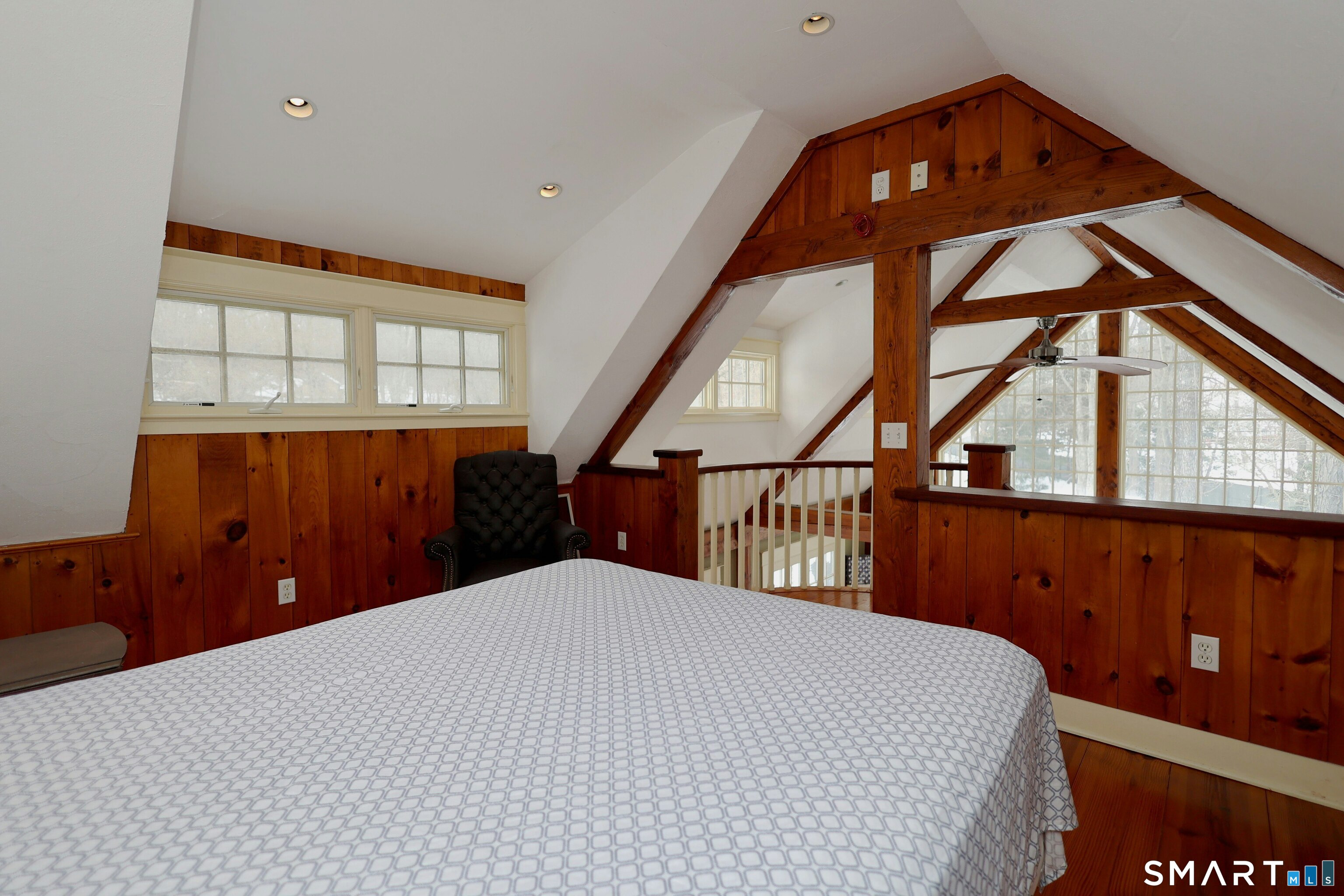 369 Florida Hill Road Ridgefield, CT 06877 - Photo 17 of 35 a bedroom with a bed and a large window