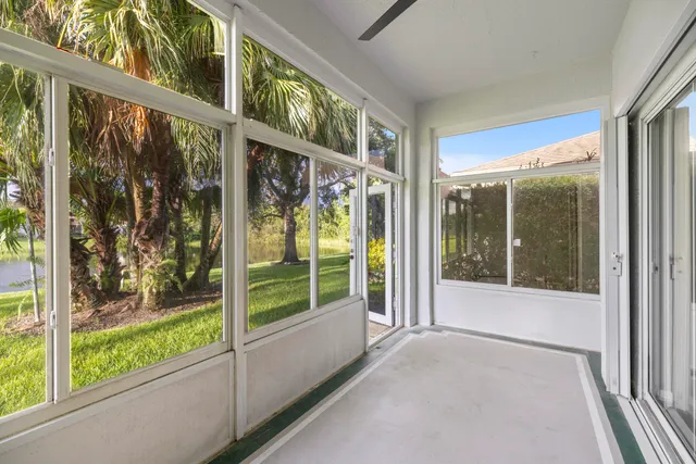 a view of a lake with houses