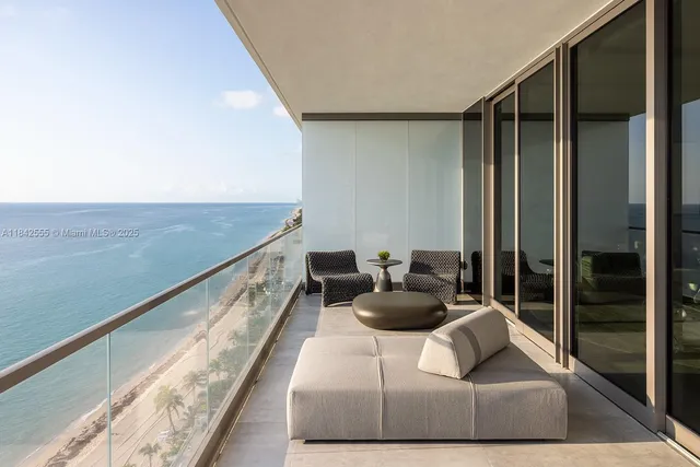 a view of balcony and living room