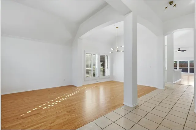 a view of an empty room with window