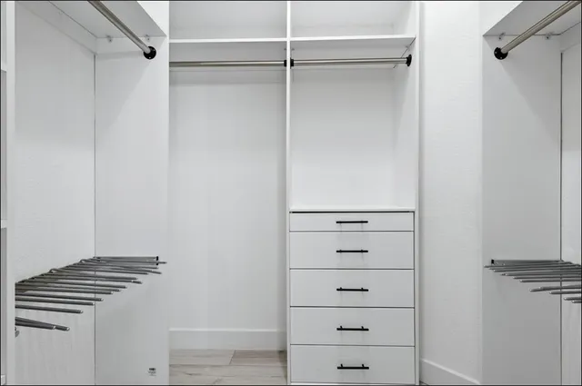 a view of a closet